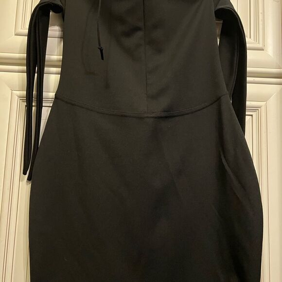 Missguided lace up black & suede  mini dress M - Picture 9 of 9